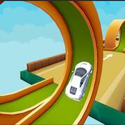 Скачать взломанную Car Jumpy Sky : Stunts Racing [Много монет] MOD apk на Андроид
