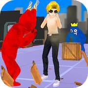 Скачать взломанную モンスターアニメ格闘ゲーム [Много монет] MOD apk на Андроид