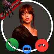 Скачать взломанную Wednesday Fake Call Video [Много денег] MOD apk на Андроид