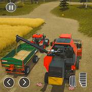 Скачать взломанную Ферма Трактор Прицеп Игра [Много денег] MOD apk на Андроид