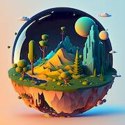 Скачать взломанную Idle Planet Miner [Много монет] MOD apk на Андроид