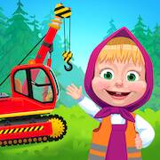 Скачать взломанную Маша и Медведь Машинки Стройка [Мод меню] MOD apk на Андроид