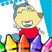 Скачать взломанную Wolfoo Coloring Book 2 [Много монет] MOD apk на Андроид