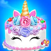 Скачать взломанную Unicorn Cake Maker-Bakery Game [Много денег] MOD apk на Андроид