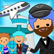 Скачать взломанную My Airport City : Pretend Town [Мод меню] MOD apk на Андроид