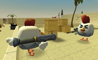 Скачать взломанную Chicken Gun [Много монет] MOD apk на Андроид
