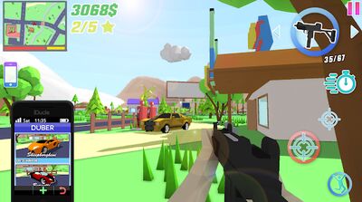 Скачать взломанную Dude Theft Wars: Online FPS Sandbox Simulator BETA [Мод меню] MOD apk на Андроид