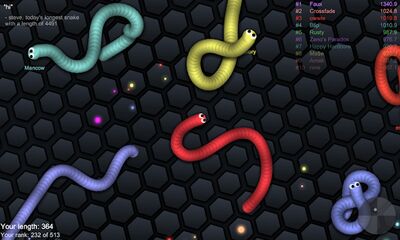 Скачать взломанную slither.io [Много монет] MOD apk на Андроид