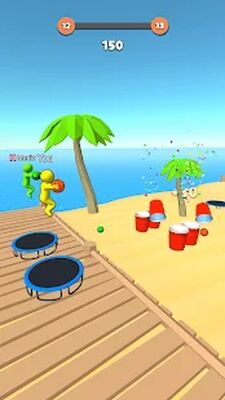 Скачать взломанную Jump Dunk 3D [Бесплатные покупки] MOD apk на Андроид