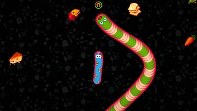 Скачать взломанную Червячная Зона .io Онлайн Игра [Бесплатные покупки] MOD apk на Андроид
