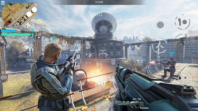 Скачать взломанную Infinity Ops: Киберпанк Шутер [Бесплатные покупки] MOD apk на Андроид