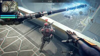 Скачать взломанную Infinity Ops: Киберпанк Шутер [Бесплатные покупки] MOD apk на Андроид