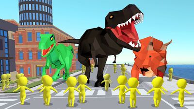 Скачать взломанную Dinosaur Rampage [Много монет] MOD apk на Андроид