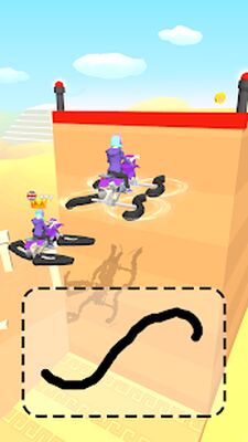 Скачать взломанную Scribble Rider! [Бесплатные покупки] MOD apk на Андроид