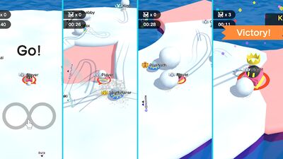 Скачать взломанную Snowball.io [Много монет] MOD apk на Андроид