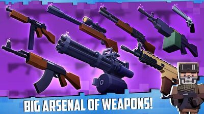 Скачать взломанную Block Gun: FPS PvP War - Online Gun Shooting Games [Бесплатные покупки] MOD apk на Андроид