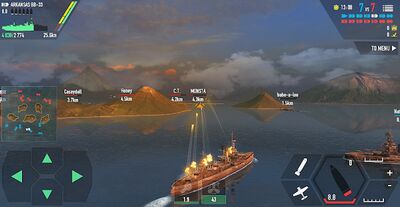 Скачать взломанную Battle of Warships: Морской бой [Бесплатные покупки] MOD apk на Андроид