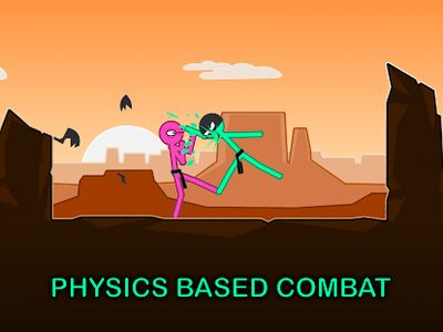 Скачать взломанную Slapstick Fighter - Stickman Ragdoll Fighting Game [Бесплатные покупки] MOD apk на Андроид