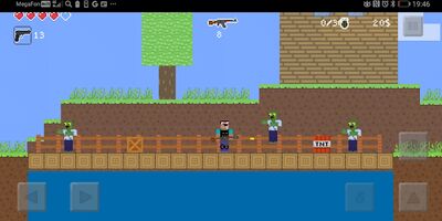 Скачать взломанную Нуб против зомби: стрелялка [Мод меню] MOD apk на Андроид