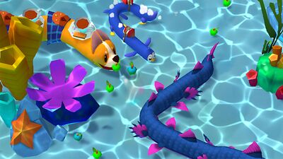 Скачать взломанную Snake Rivals [Бесплатные покупки] MOD apk на Андроид