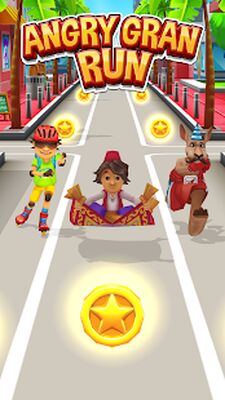 Скачать взломанную Angry Gran Run - Running Game [Много денег] MOD apk на Андроид