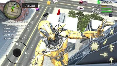 Скачать взломанную Super Crime Steel War Hero Iron Flying Mech Robot [Много монет] MOD apk на Андроид