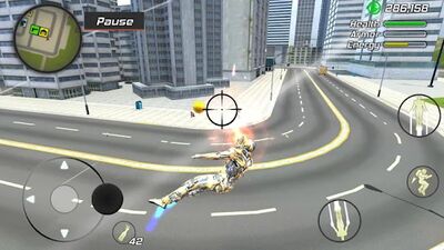 Скачать взломанную Super Crime Steel War Hero Iron Flying Mech Robot [Много монет] MOD apk на Андроид