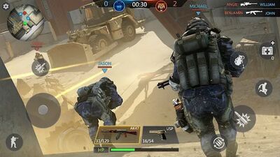 Скачать взломанную FPS Online Strike - Multiplayer PVP Shooter [Бесплатные покупки] MOD apk на Андроид