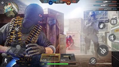 Скачать взломанную FPS Online Strike - Multiplayer PVP Shooter [Бесплатные покупки] MOD apk на Андроид
