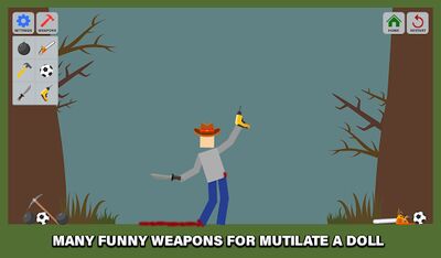 Скачать взломанную Ragdoll Mutilate [Много денег] MOD apk на Андроид