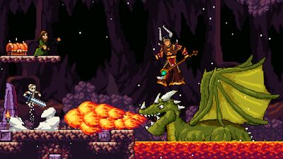 Скачать взломанную Apple Knight: Action Platformer [Много монет] MOD apk на Андроид