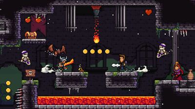 Скачать взломанную Apple Knight: Action Platformer [Много монет] MOD apk на Андроид