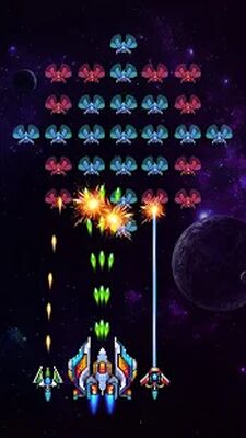 Скачать взломанную Galaxiga: классический шутер [Много денег] MOD apk на Андроид