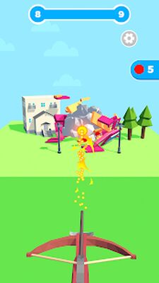 Скачать взломанную Slingshot Smash: Разрушение [Много денег] MOD apk на Андроид