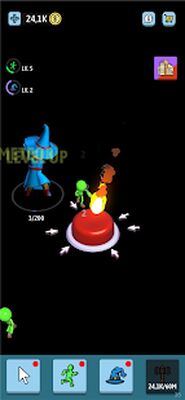 Скачать взломанную Idle Green Button [Много монет] MOD apk на Андроид