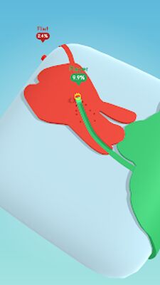 Скачать взломанную Paper.io 3D [Много денег] MOD apk на Андроид