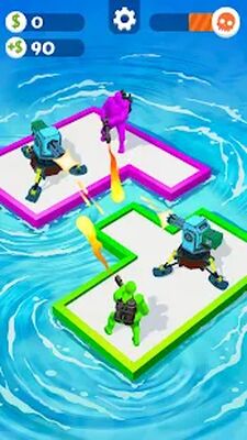 Скачать взломанную War of Rafts: бой на плотах [Много монет] MOD apk на Андроид