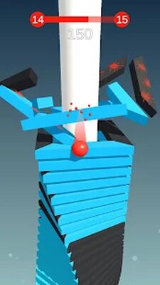 Скачать взломанную Stack Ball - сломай платформы [Мод меню] MOD apk на Андроид