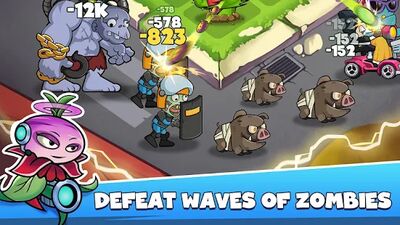 Скачать взломанную Merge Plants - Zombie Defense - игра зомби [Много денег] MOD apk на Андроид