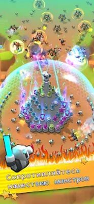 Скачать взломанную Mega Tower - игра защиты башни [Много денег] MOD apk на Андроид