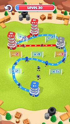 Скачать взломанную Tower War - Tactical Conquest [Много денег] MOD apk на Андроид
