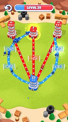 Скачать взломанную Tower War - Tactical Conquest [Много денег] MOD apk на Андроид