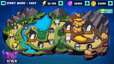 Скачать взломанную Stickman Shinobi : Ninja Fighting [Много денег] MOD apk на Андроид