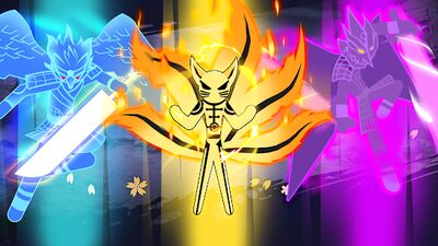 Скачать взломанную Stickman Ninja Fight - Shinobi Epic Battle [Много монет] MOD apk на Андроид
