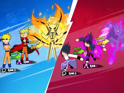 Скачать взломанную Stickman Ninja Fight - Shinobi Epic Battle [Много монет] MOD apk на Андроид