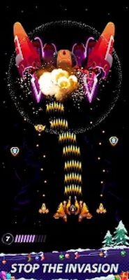 Скачать взломанную Galaxy Attack - Space Shooter [Бесплатные покупки] MOD apk на Андроид