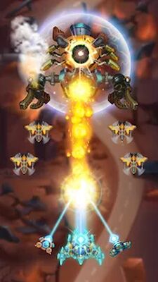 Скачать взломанную Sky Raptor: Space Shooter Game [Бесплатные покупки] MOD apk на Андроид