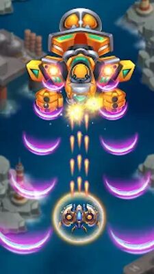 Скачать взломанную Sky Raptor: Space Shooter Game [Бесплатные покупки] MOD apk на Андроид