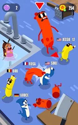 Скачать взломанную Sausage Wars.io [Мод меню] MOD apk на Андроид