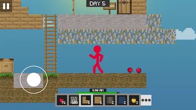 Скачать взломанную Stickman vs Multicraft: Skyblock Craft [Много монет] MOD apk на Андроид